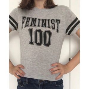 Grey & Black Graphic Tee